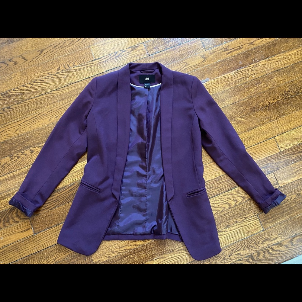 Dark purple blazer